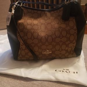 Coach Signature 28 inch Edie Shoulder Bag